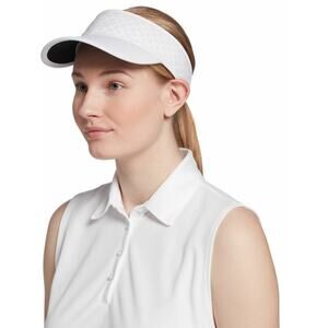 Lady Hagen Women's White One Size Perforated Golf Visor Hat Sports Tennis F6-3